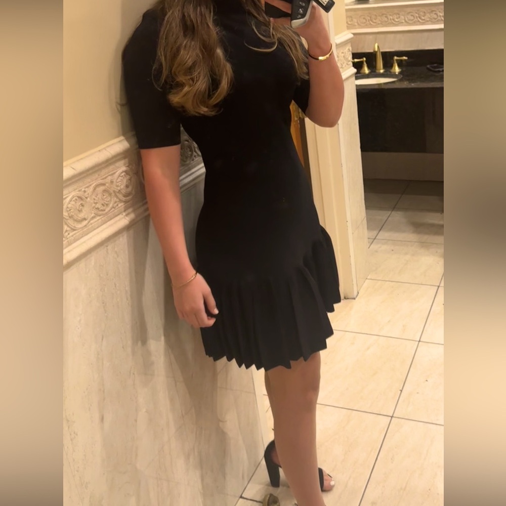 TED BAKER mock neck Dress in black